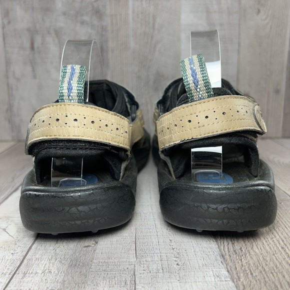 FootJoy FJ GreenJoy Men's Leather Golf Sandals Spikes Tan Beige Size 7M 48786 - Picture 9 of 13